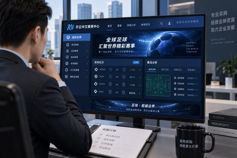开云中文赛事中心展示足球比赛分类与实时比分